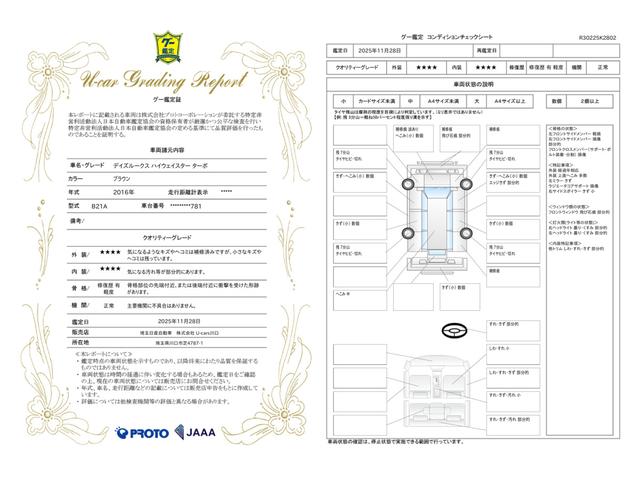 車両状態評価書