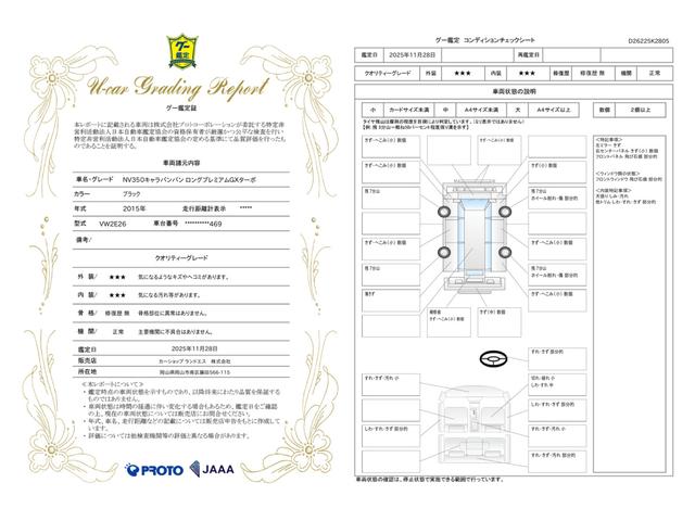 車両状態評価書