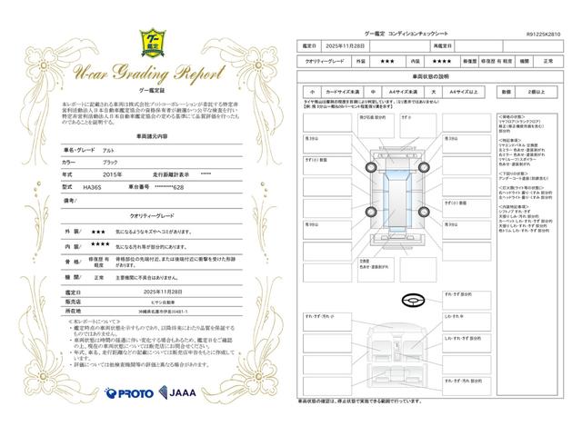 車両状態評価書