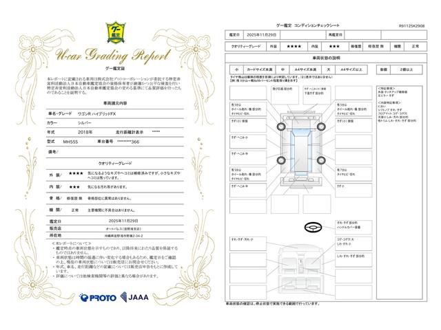 車両状態評価書