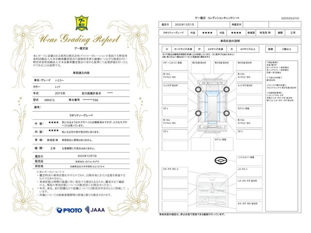 車両状態評価書