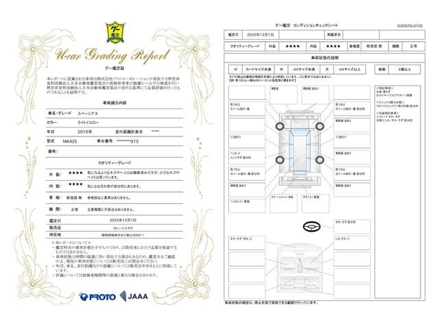 車両状態評価書