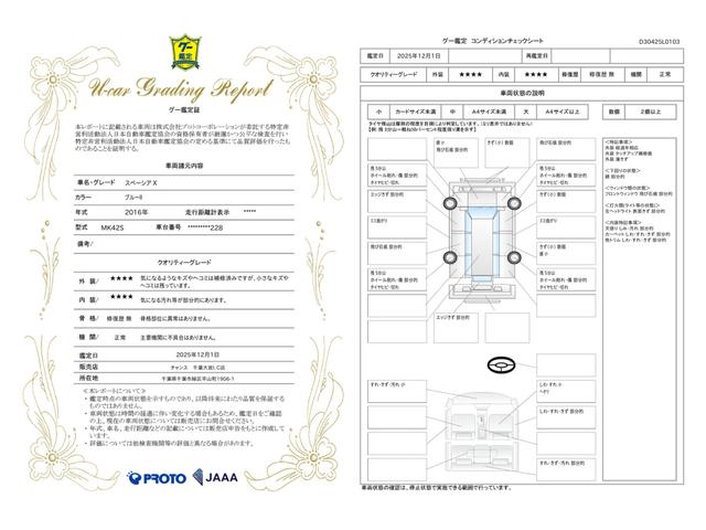 車両状態評価書