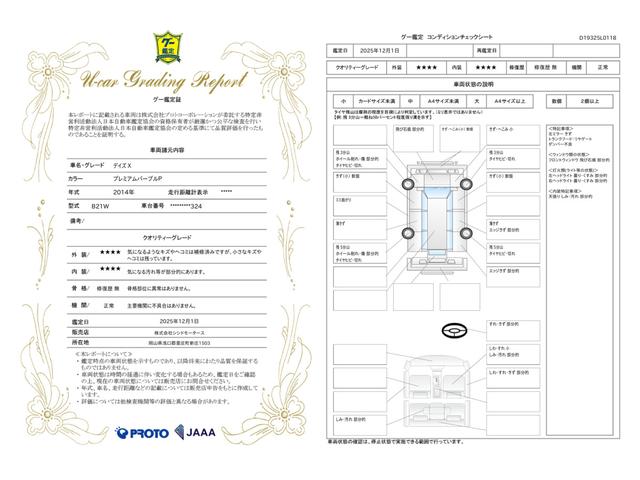車両状態評価書
