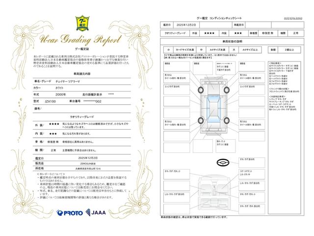 車両状態評価書