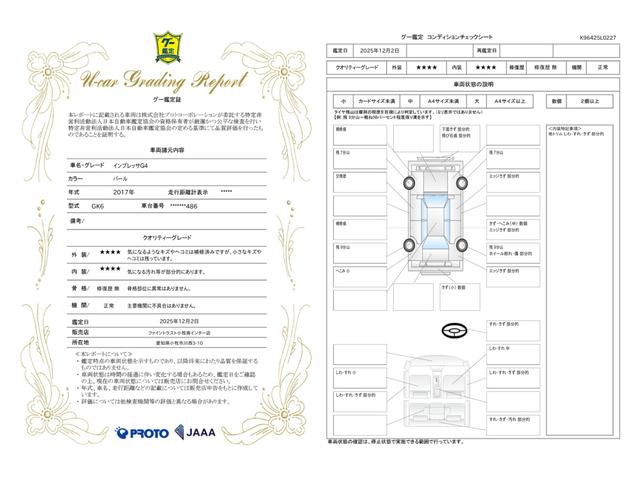 車両状態評価書