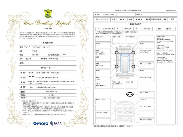 車両状態評価書