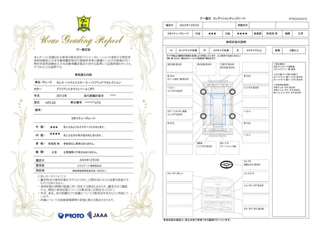 車両状態評価書