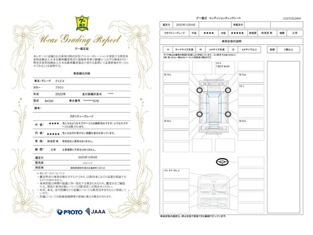 車両状態評価書