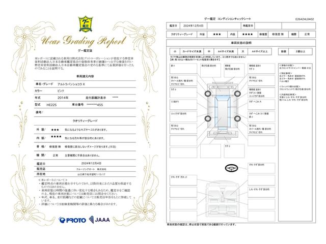 車両状態評価書