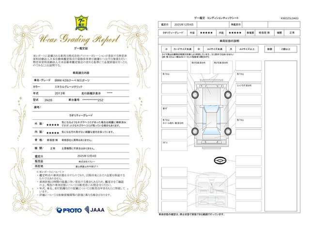 車両状態評価書