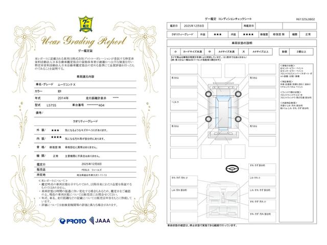 車両状態評価書