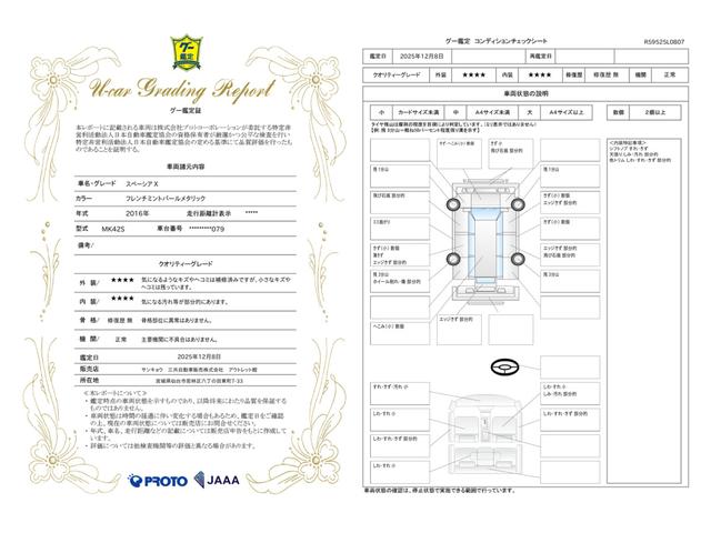 車両状態評価書