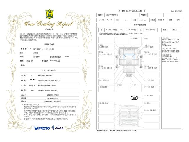 車両状態評価書