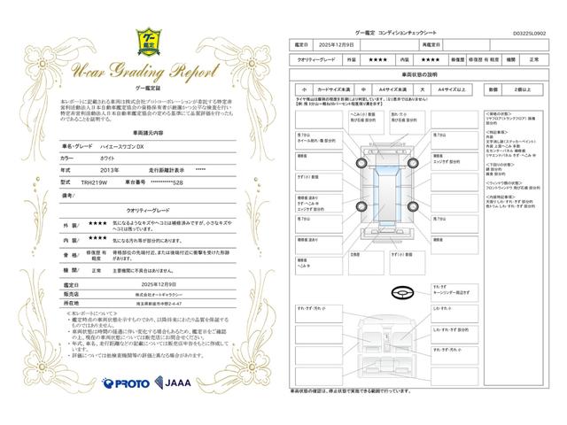車両状態評価書