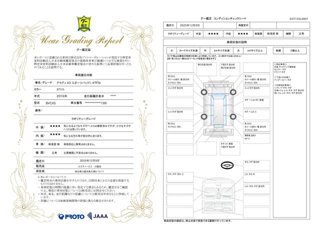車両状態評価書