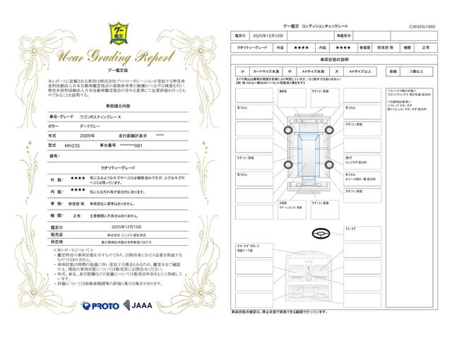 車両状態評価書