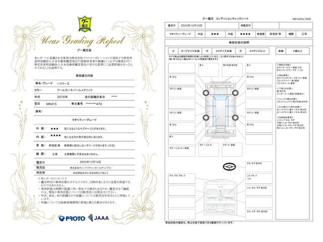 車両状態評価書