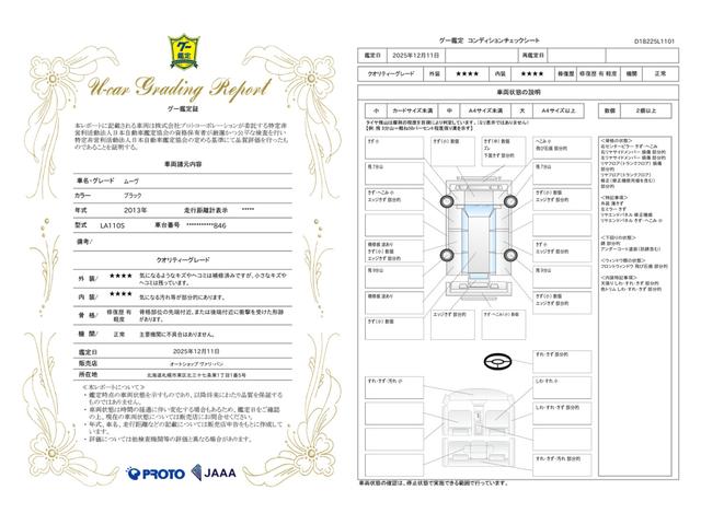 車両状態評価書