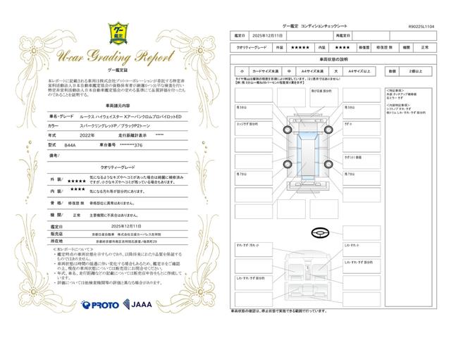車両状態評価書