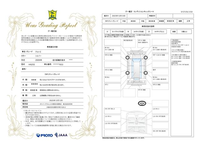 車両状態評価書