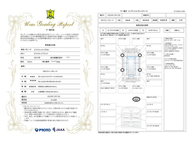 車両状態評価書