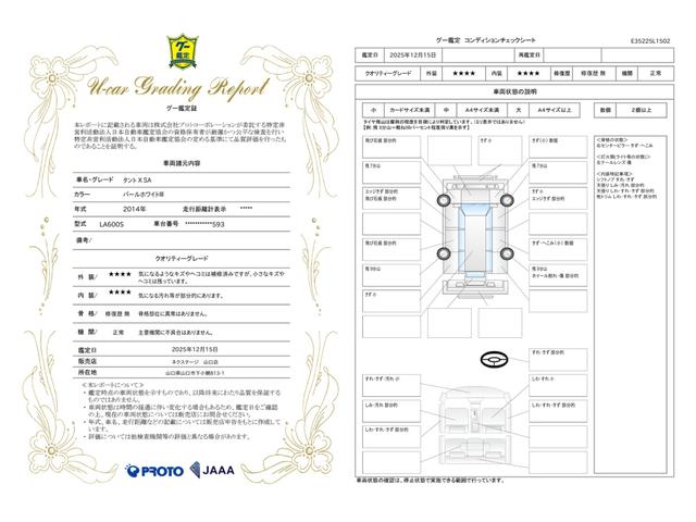 車両状態評価書