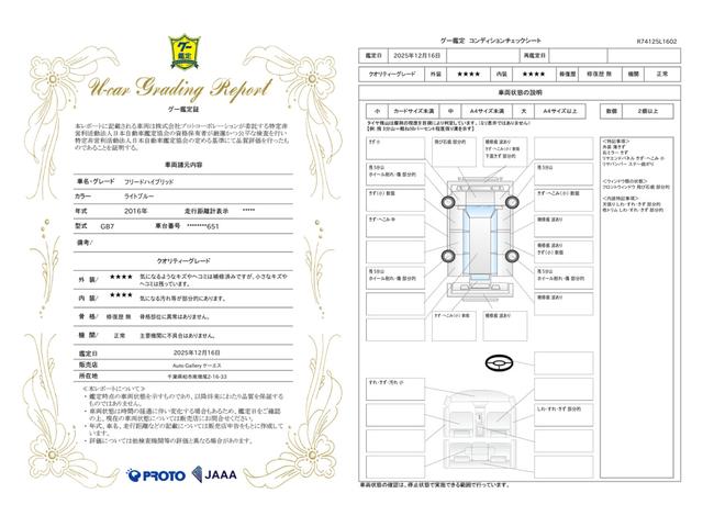 車両状態評価書