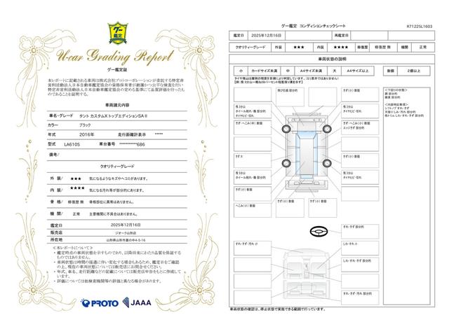 車両状態評価書