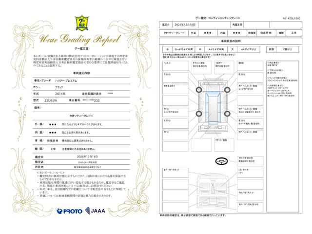 車両状態評価書