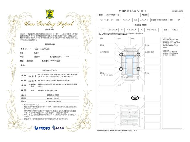 車両状態評価書