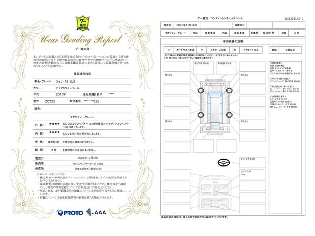 車両状態評価書