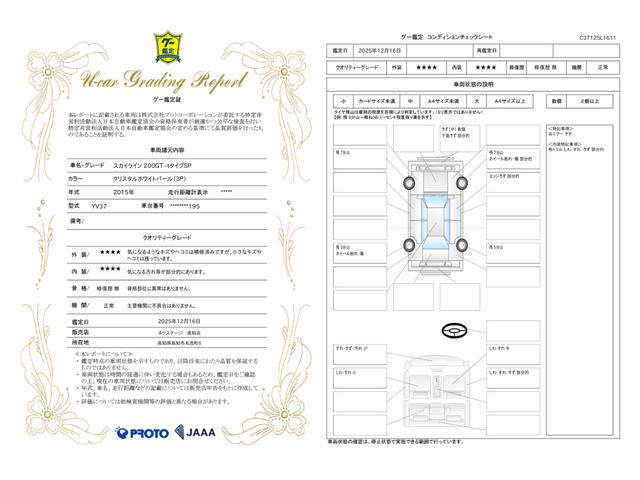 車両状態評価書