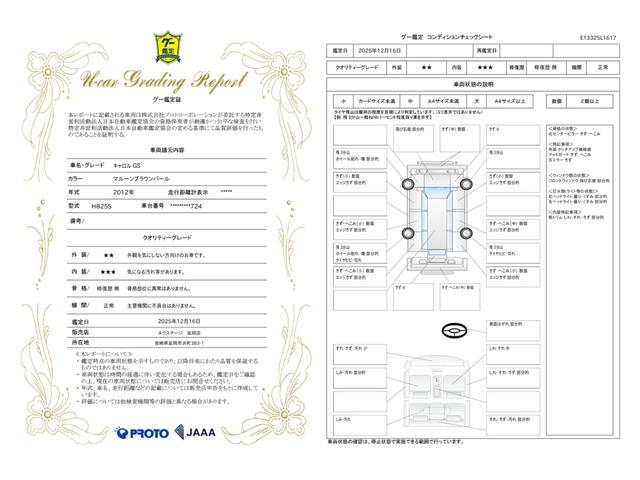 車両状態評価書