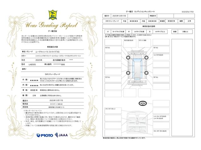 車両状態評価書