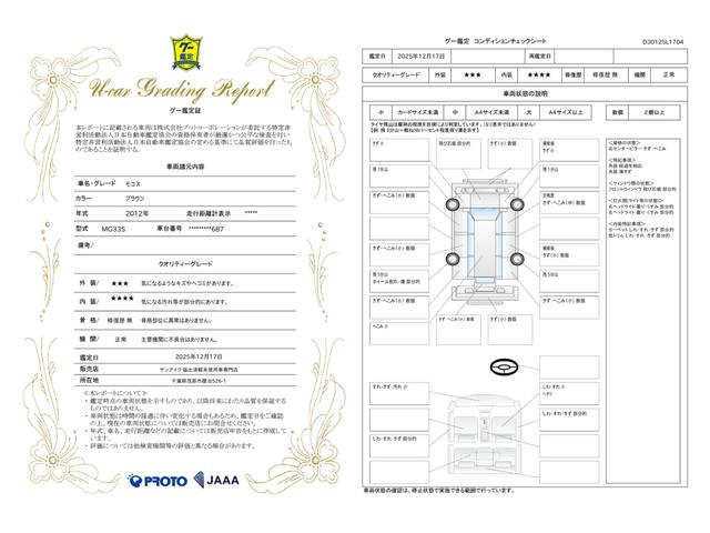 車両状態評価書