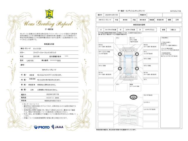 車両状態評価書