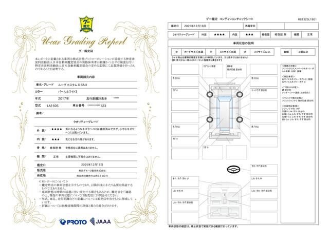 車両状態評価書