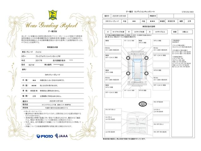 車両状態評価書