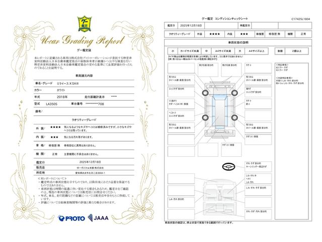 車両状態評価書