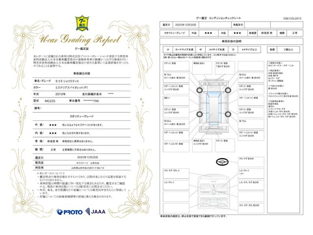 車両状態評価書