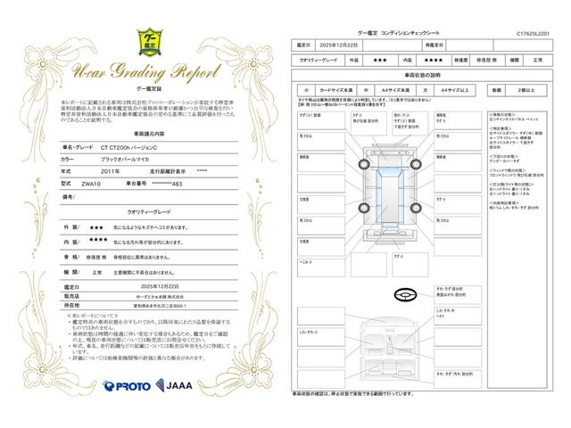 車両状態評価書