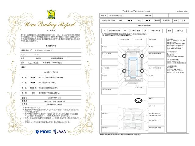 車両状態評価書