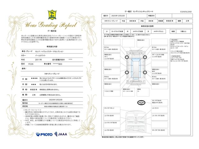 車両状態評価書