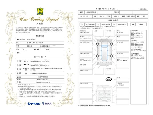 車両状態評価書
