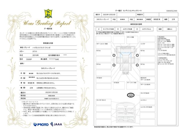車両状態評価書