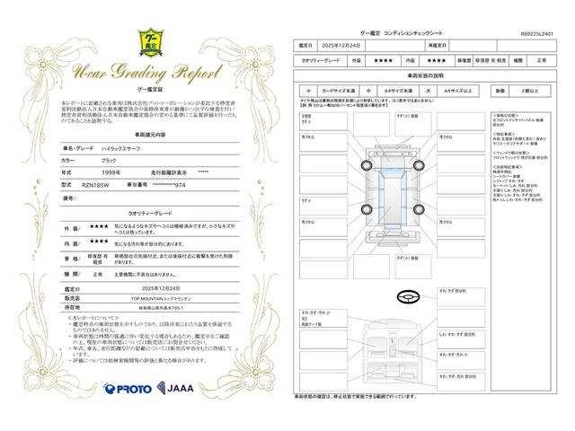 車両状態評価書
