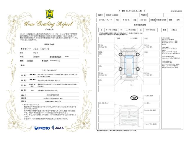 車両状態評価書