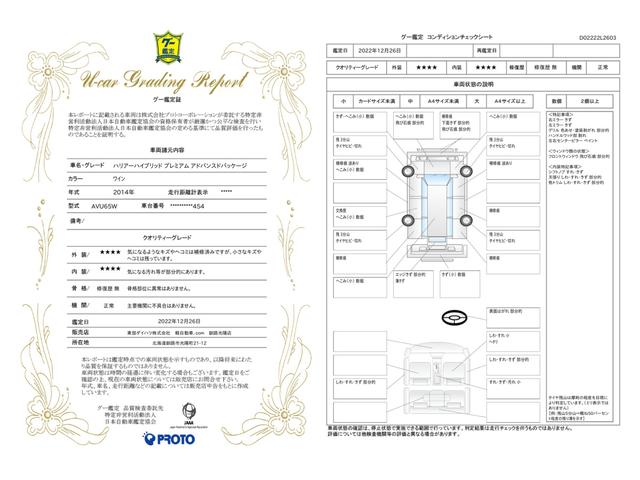 車両状態評価書