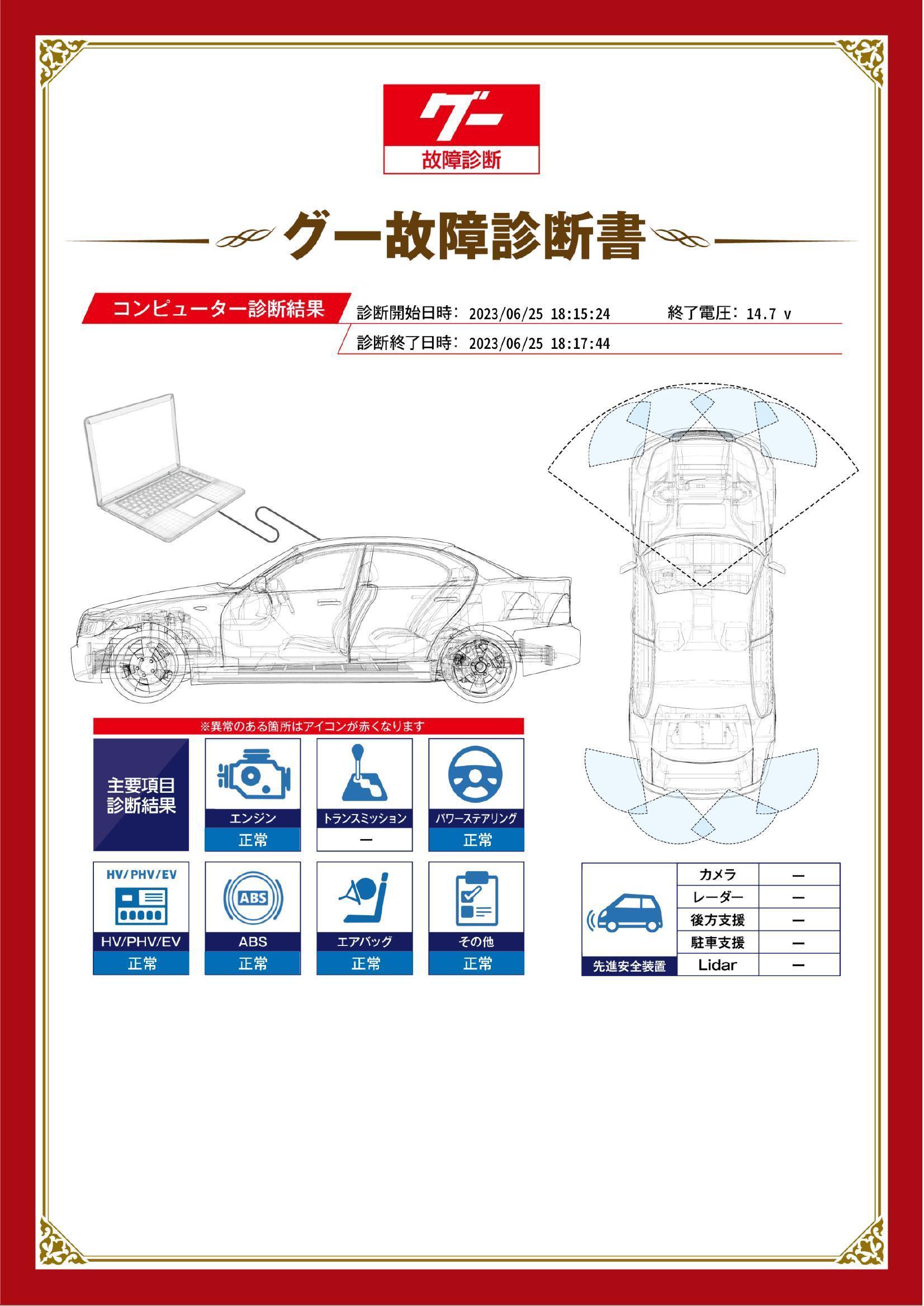 トヨタ　プロボックス ハイブリッド　グー故障診断（コンピュータ診断）　愛知県　名古屋市守山区